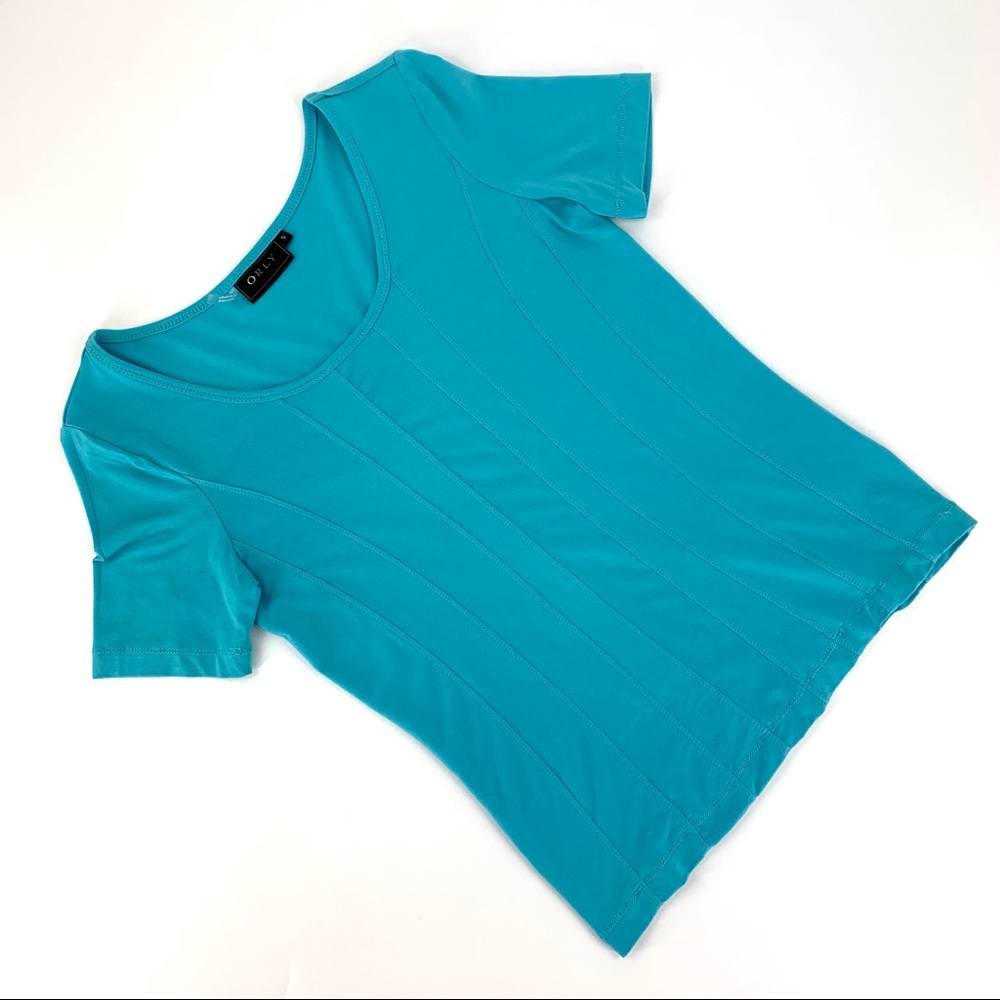 Orly Seamed Front Fitted Short Sleeve T-Shirt, Small